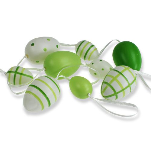 Floristik24 Dekorative egg i plast for å henge 32stk