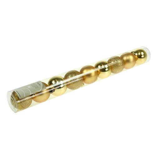 Floristik24 Plastkule gullsortiment. Ø5cm 9stk