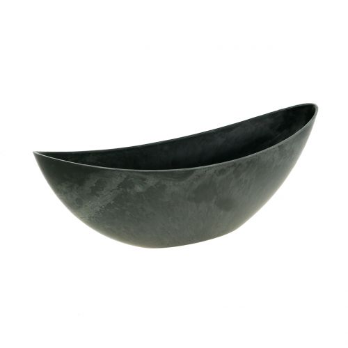Dekorativ bolle, planteskål, antrasitt 34cm x 11cm H11cm
