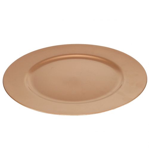 Floristik24 Plastplate kobber Ø33cm
