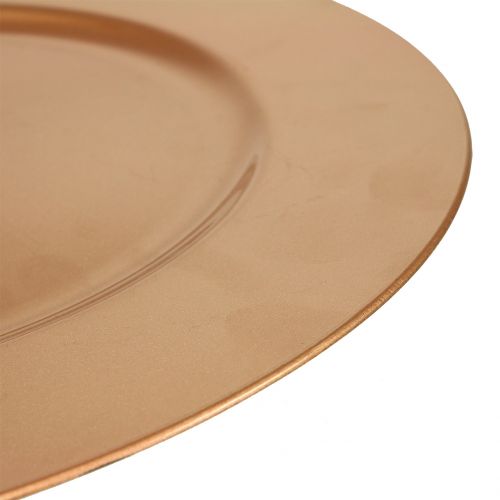 Floristik24 Plastplate kobber Ø33cm