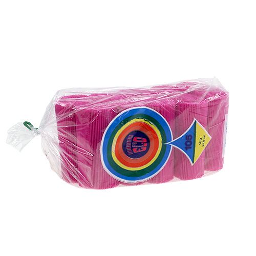 Floristik24 Plisserte mansjetter Cerise 10,5cm 100 stk