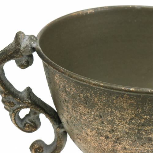 Floristik24 Metallkopp antikk gull Ø14cm H16cm