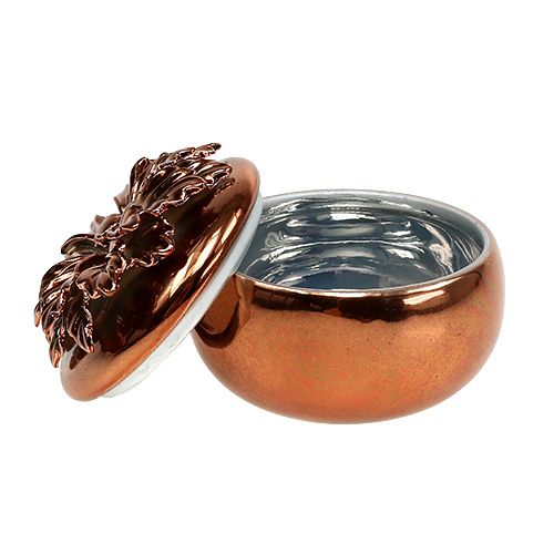 Floristik24 Porselenburk kobber Ø7,5cm H6cm