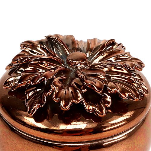 Floristik24 Porselenburk kobber Ø7,5cm H6cm
