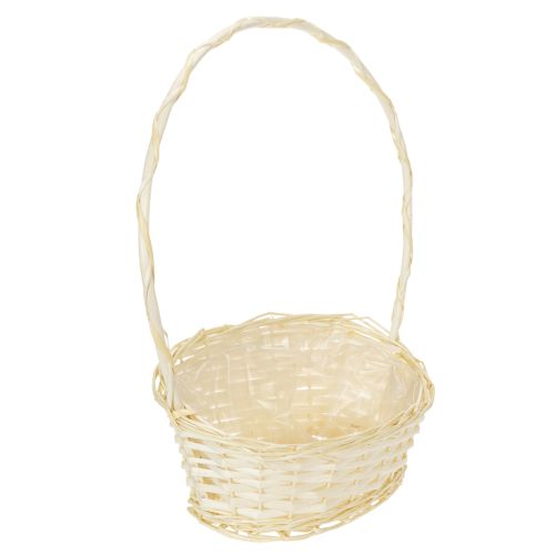 Gavekurv 27 cm x 18 cm H43 cm lys kjøpe | Floristik24.no