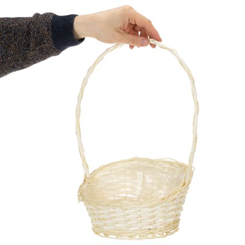 Gavekurv 27 cm x 18 cm H43 cm lys | Floristik24.no