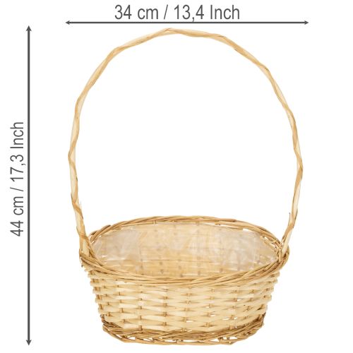 Gavekurv ca. 30 cm x 23 cm, lysfarget | Floristik24.no