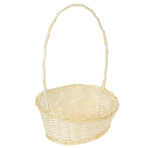 Gavekurv ca. 38 cm x 27 cm, lysfarget kjøpe | Floristik24.no