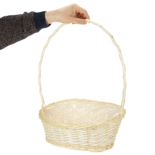 Gavekurv ca. 38 cm x 27 cm, lysfarget | Floristik24.no