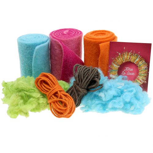 Floristik24 Håndverk sett Lehner ull vårfarget