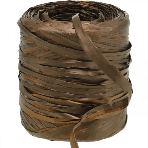 gjenstander Raffia bånd brunt tofarget gavebånd dekorativt bånd 200m