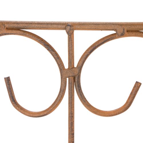 gjenstander Hagestolpe i metall for blomsterbed og allsidig hagedekorasjon, 60 cm