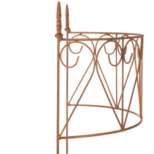 gjenstander Hagestolpe i metall for blomsterbed og allsidig hagedekorasjon, 60 cm