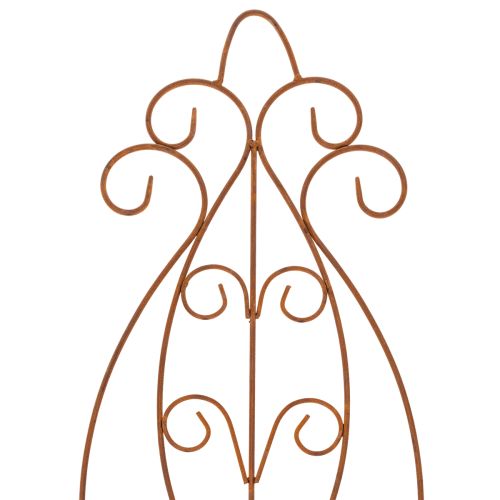 gjenstander Metallhageespalier, dekorativ plantestøtte for klatreplanter, 93 cm