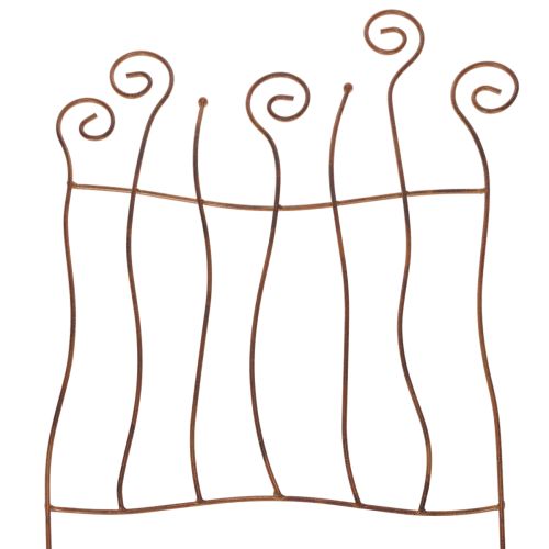 Floristik24 Espalier, klatrehjelpemiddel, buet metall, kunstnerisk hagedekorasjon, 72 cm