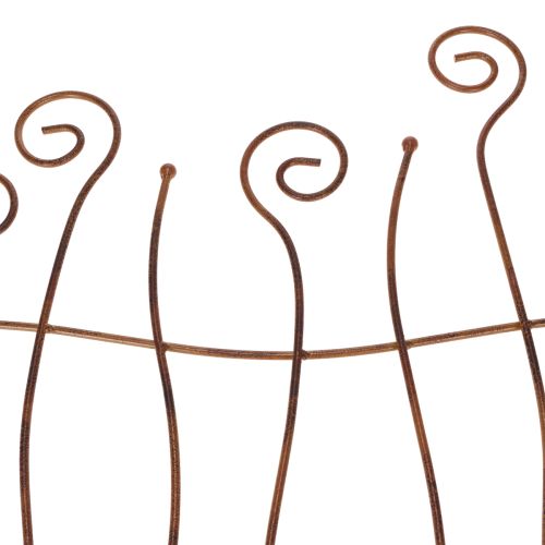 gjenstander Espalier, klatrehjelpemiddel, buet metall, kunstnerisk hagedekorasjon, 72 cm