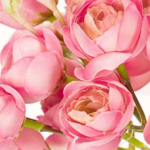 gjenstander Kunstig ranunkelbukett, stilig borddekorasjon, 32 cm, 5 stk.