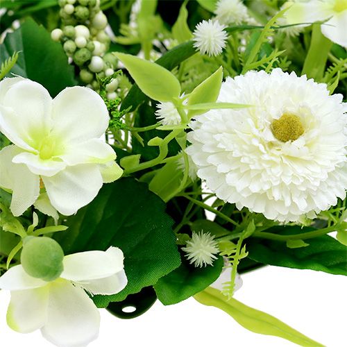 Floristik24 Ranunculus krans med Bellis hvit Ø30cm