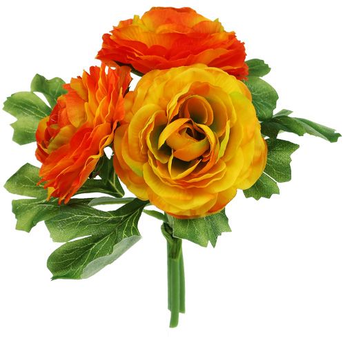 Floristik24 Ranunculus bukett oransje L18cm