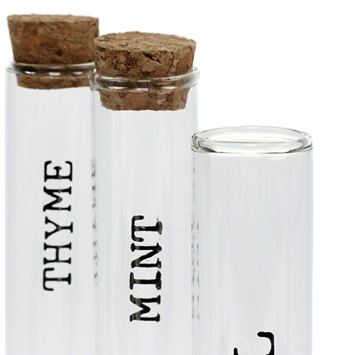 Floristik24 Reagensrør krydderstativ av tre 16,5 cm