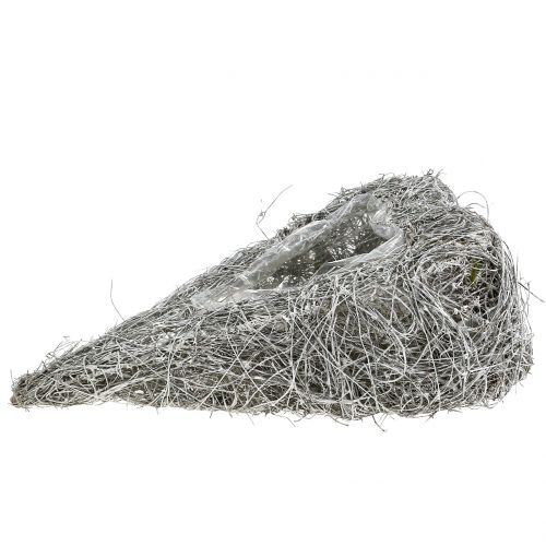 Vinehjerte for å plante hvitvasket 35cm x 23cm 1p | Floristik24.no