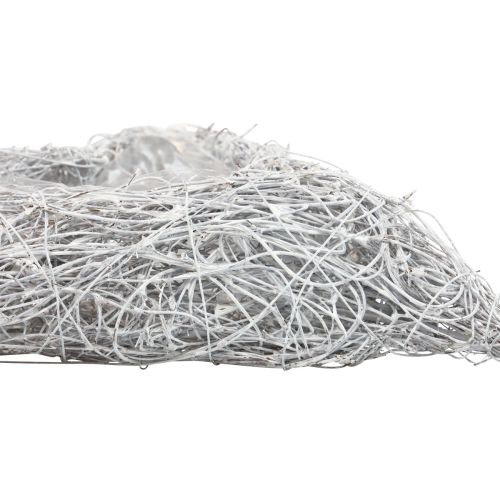 Floristik24 Vinranke hjerteplante hjerteplanteskål hvit natur 16×19cm×5,5cm