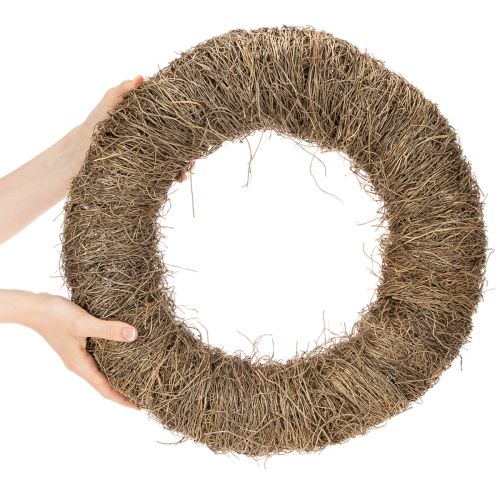 Vinrankekrans, ubehandlet, rund, naturlig krans for håndverk, 45 cm | Floristik24.no