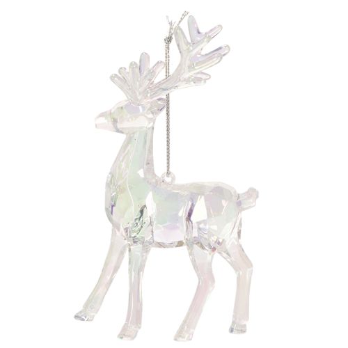 Akryl reinsdyrpynt til juletre, 14 cm, 4 stk. | Floristik24.no