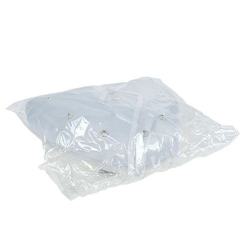 Floristik24 Ringpute hjerteform 18cm hvit