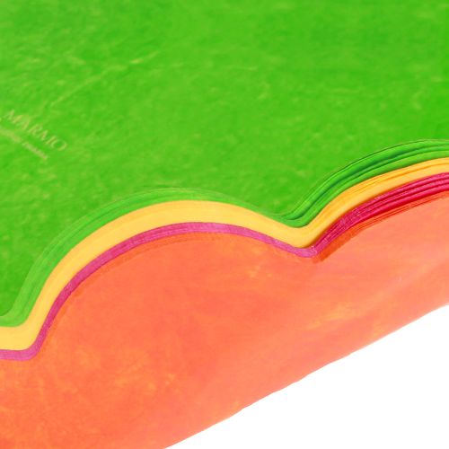 Floristik24 Rondella mansjetter marmorert Ø37cm assortert 100 stk