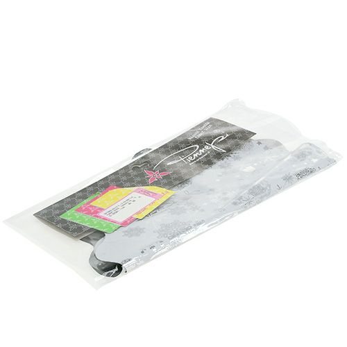 Floristik24 Rondella julemotiv sølv Ø40cm 50p