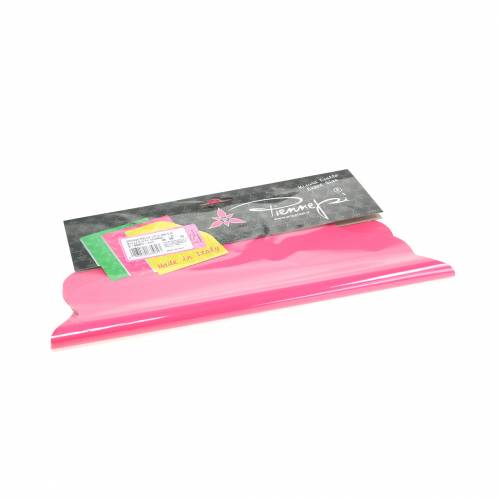 Floristik24 Rondella mansjett rosa stripete Ø40cm 50stk blomstermansjett