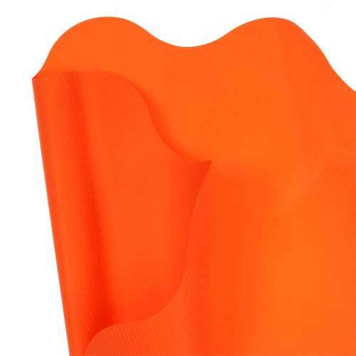 Floristik24 Rondella mansjett oransje stripet Ø60cm 50p