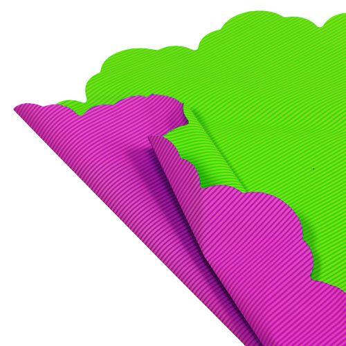 Floristik24 Rondella Ø48cm tofarget rosa-grønn 50p