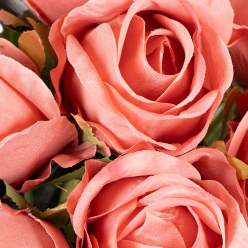 Kunstige roseblomster i en bukett, lang stilk 62 cm, 12 stk. | Floristik24.no