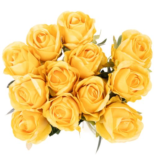 Kunstig rose med lang stilk, kunstig blomst, 62 cm, 12 stk. | Floristik24.no
