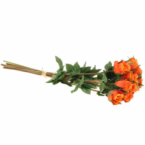 Floristik24 Rose Orange 42cm 12stk