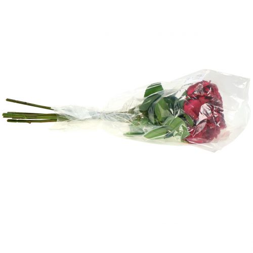 Floristik24 Rose rød 44cm 6stk