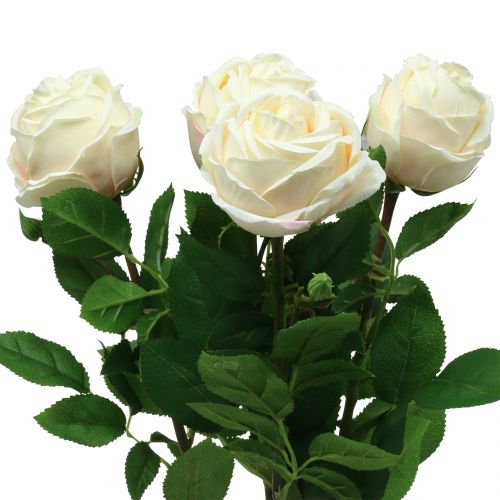 Floristik24 Rose i rosa 65cm 4stk