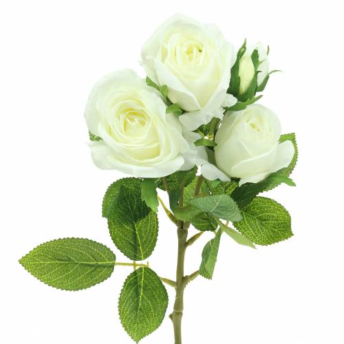 gjenstander Rose hvit 40cm