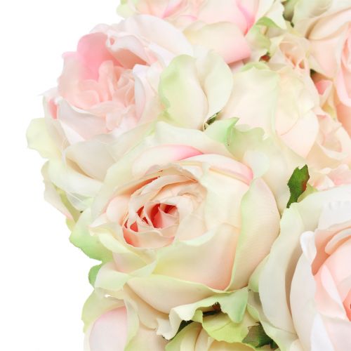 Floristik24 Rosary crème / rosa Ø30cm