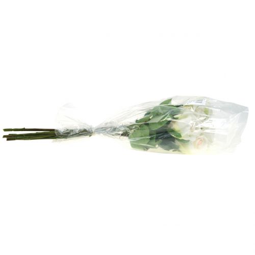 Floristik24 Kunstig rosekrem 44cm 6stk