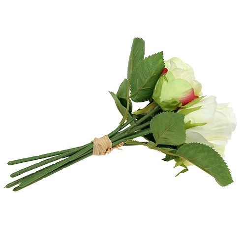 Floristik24 Roseklynge hvitgrønn Ø15cm L25cm