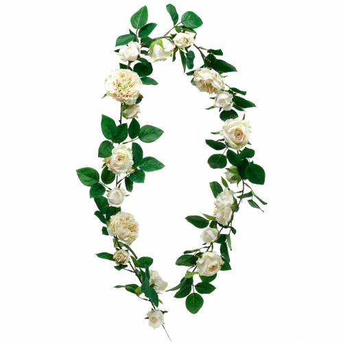 Floristik24 Romantisk Rose Garland Silke Flower Artificial Rose Vine 160cm