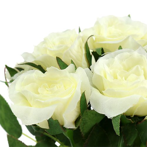 gjenstander Buketter med roser hvite L26cm 3stk