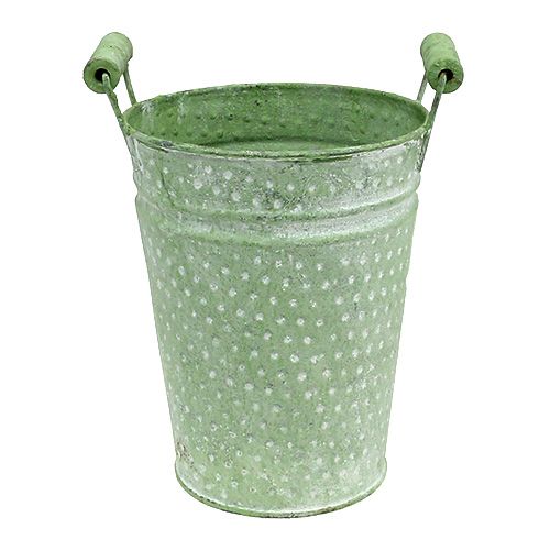 Rosekanne med håndtak Ø14,5cm H19cm grønn | Floristik24.no