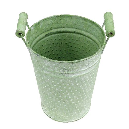 Rosekanne med håndtak Ø14,5cm H19cm grønn | Floristik24.no