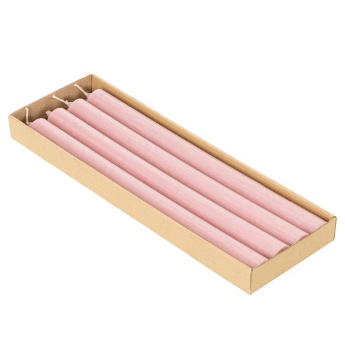 Rustikke lys Koniske lys ensfarget rosa 350/28 mm 4 stk | Floristik24.no