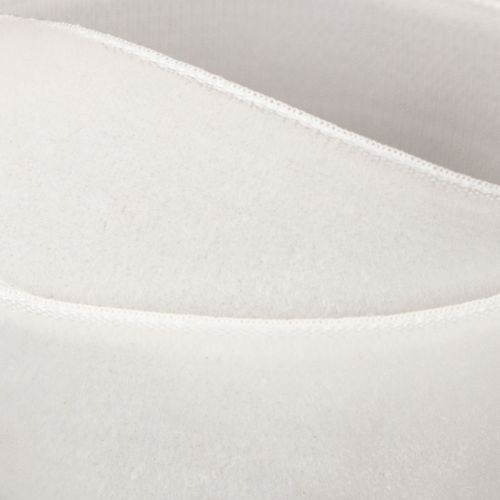 gjenstander Fløyelsbånd, gavebånd, dekorativt bånd, hvit fløyel, 20 mm bredt, 10 m langt